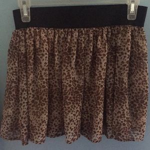 Forever 21 Leopard Mini Skirt